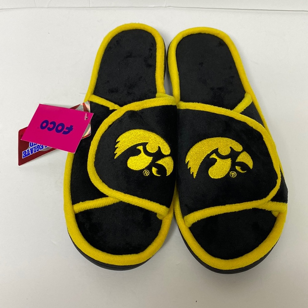 Foco Men’s NCAA College Team Logo Memory foam Slippers size L( 11-12 )